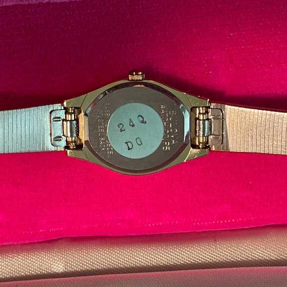 NWT Vintage Bulova Diamond Caresse Quartz Watch.